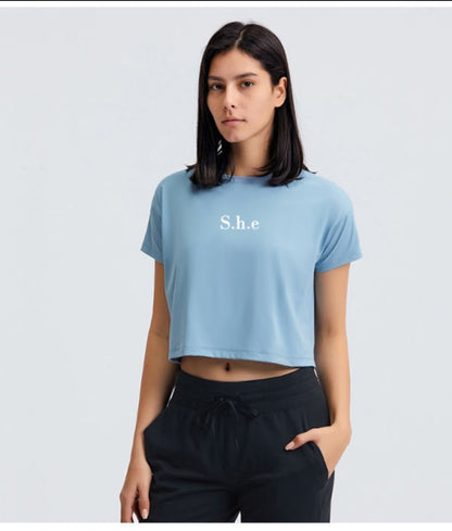 Oversized Gym Crop Top