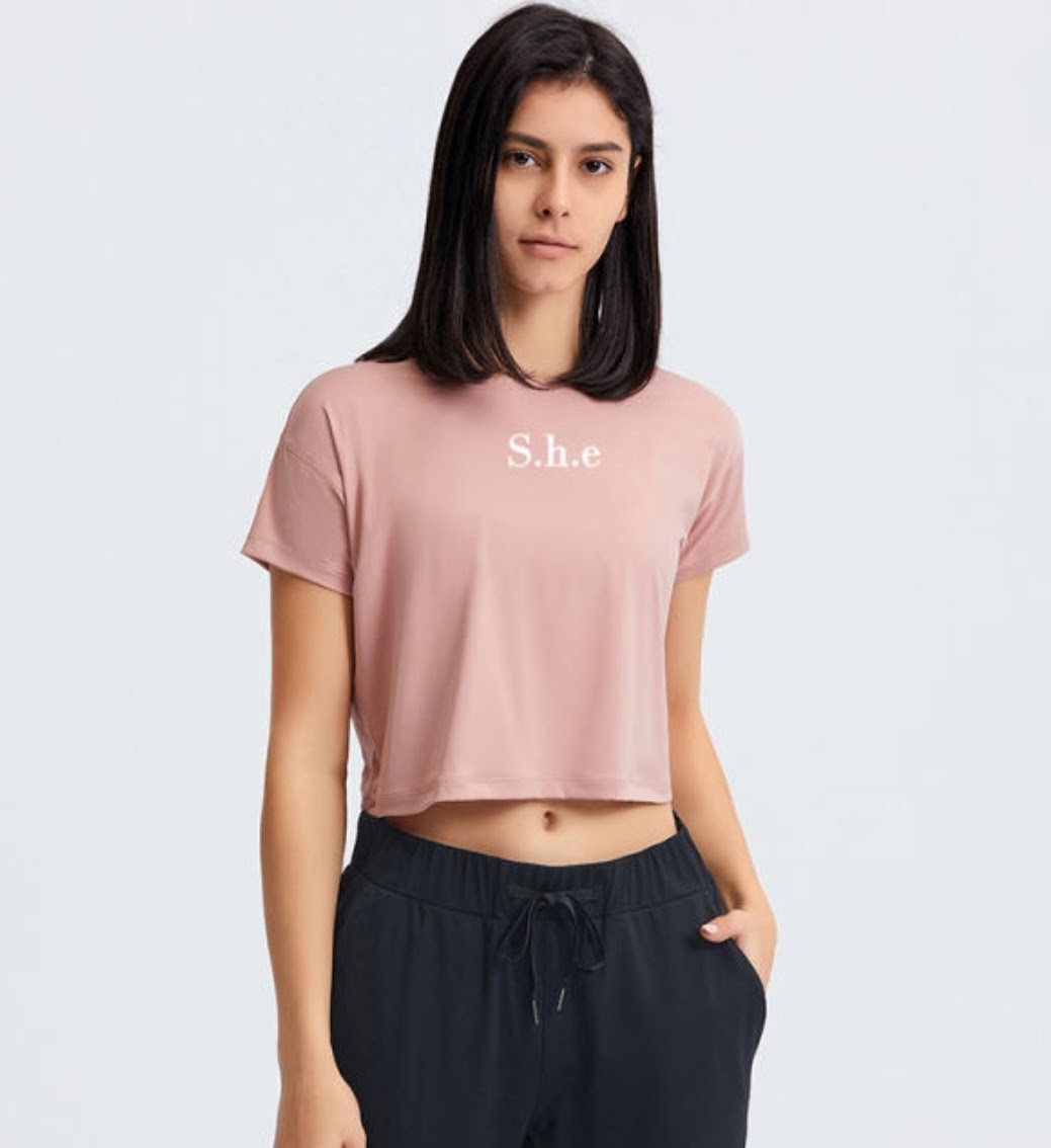 Oversized Gym Crop Top